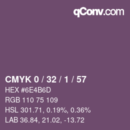 Farbcode: CMYK 0 / 32 / 1 / 57 | qconv.com