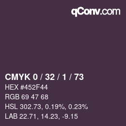 Color code: CMYK 0 / 32 / 1 / 73 | qconv.com