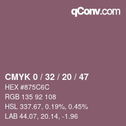 Color code: CMYK 0 / 32 / 20 / 47 | qconv.com