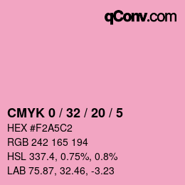 Color code: CMYK 0 / 32 / 20 / 5 | qconv.com
