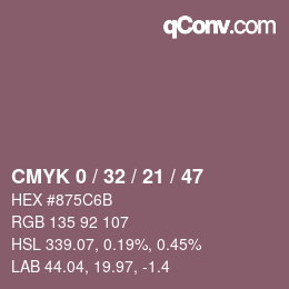 Color code: CMYK 0 / 32 / 21 / 47 | qconv.com