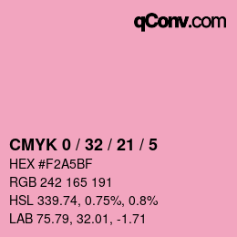 Color code: CMYK 0 / 32 / 21 / 5 | qconv.com