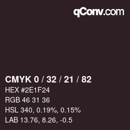 Color code: CMYK 0 / 32 / 21 / 82 | qconv.com