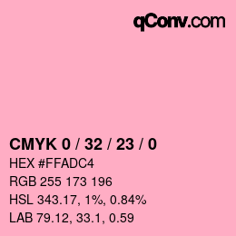 Color code: CMYK 0 / 32 / 23 / 0 | qconv.com