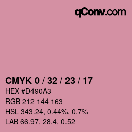 Color code: CMYK 0 / 32 / 23 / 17 | qconv.com