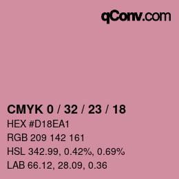 颜色代码: CMYK 0 / 32 / 23 / 18 | qconv.com
