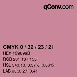 Color code: CMYK 0 / 32 / 23 / 21 | qconv.com