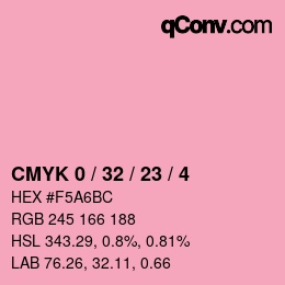 颜色代码: CMYK 0 / 32 / 23 / 4 | qconv.com