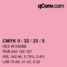 Color code: CMYK 0 / 32 / 23 / 5 | qconv.com
