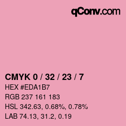 Color code: CMYK 0 / 32 / 23 / 7 | qconv.com