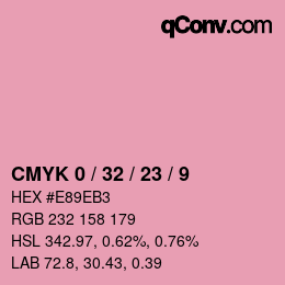 Color code: CMYK 0 / 32 / 23 / 9 | qconv.com