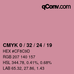 Color code: CMYK 0 / 32 / 24 / 19 | qconv.com