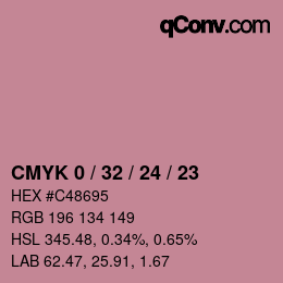 Color code: CMYK 0 / 32 / 24 / 23 | qconv.com