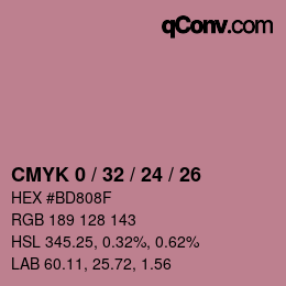 Color code: CMYK 0 / 32 / 24 / 26 | qconv.com