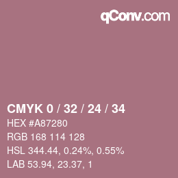 Color code: CMYK 0 / 32 / 24 / 34 | qconv.com