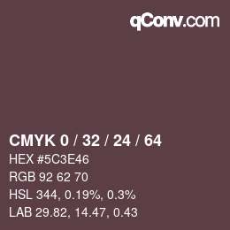 Color code: CMYK 0 / 32 / 24 / 64 | qconv.com