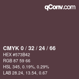 Color code: CMYK 0 / 32 / 24 / 66 | qconv.com