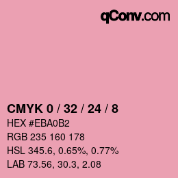 Farbcode: CMYK 0 / 32 / 24 / 8 | qconv.com