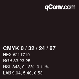 颜色代码: CMYK 0 / 32 / 24 / 87 | qconv.com
