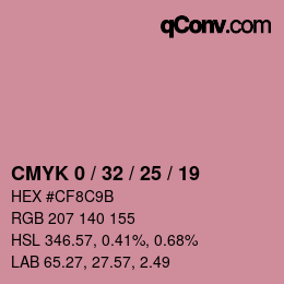Color code: CMYK 0 / 32 / 25 / 19 | qconv.com