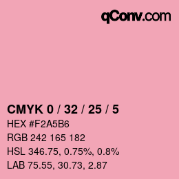 Color code: CMYK 0 / 32 / 25 / 5 | qconv.com