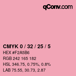 Color code: CMYK 0 / 32 / 25 / 5 | qconv.com