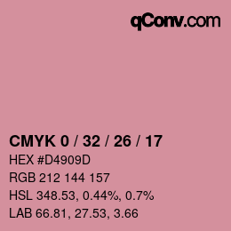 Color code: CMYK 0 / 32 / 26 / 17 | qconv.com