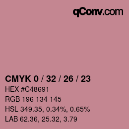 Color code: CMYK 0 / 32 / 26 / 23 | qconv.com