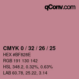 Color code: CMYK 0 / 32 / 26 / 25 | qconv.com