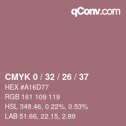 Color code: CMYK 0 / 32 / 26 / 37 | qconv.com