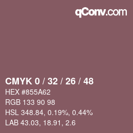 Color code: CMYK 0 / 32 / 26 / 48 | qconv.com