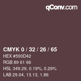 Color code: CMYK 0 / 32 / 26 / 65 | qconv.com
