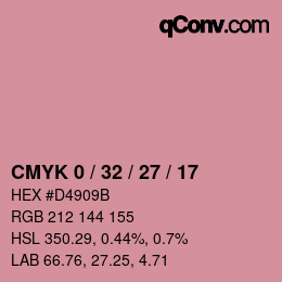 Color code: CMYK 0 / 32 / 27 / 17 | qconv.com