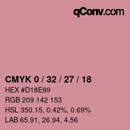 Color code: CMYK 0 / 32 / 27 / 18 | qconv.com