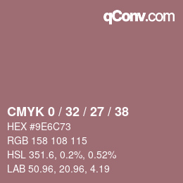 Código de color: CMYK 0 / 32 / 27 / 38 | qconv.com