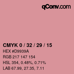 Color code: CMYK 0 / 32 / 29 / 15 | qconv.com