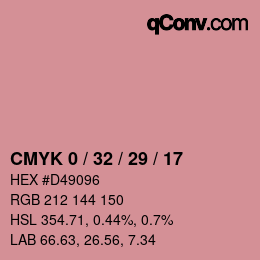 Color code: CMYK 0 / 32 / 29 / 17 | qconv.com