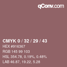 Color code: CMYK 0 / 32 / 29 / 43 | qconv.com