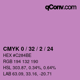 Color code: CMYK 0 / 32 / 2 / 24 | qconv.com