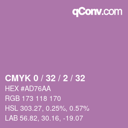 カラーコード: CMYK 0 / 32 / 2 / 32 | qconv.com