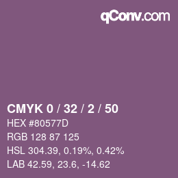 Color code: CMYK 0 / 32 / 2 / 50 | qconv.com