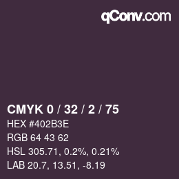 Color code: CMYK 0 / 32 / 2 / 75 | qconv.com