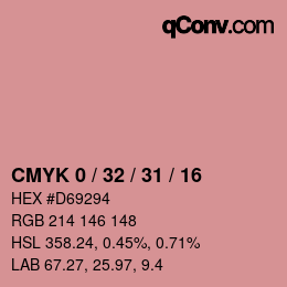 Color code: CMYK 0 / 32 / 31 / 16 | qconv.com