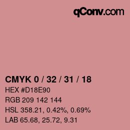 Color code: CMYK 0 / 32 / 31 / 18 | qconv.com