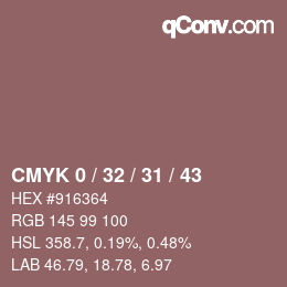 Color code: CMYK 0 / 32 / 31 / 43 | qconv.com