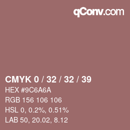 颜色代码: CMYK 0 / 32 / 32 / 39 | qconv.com