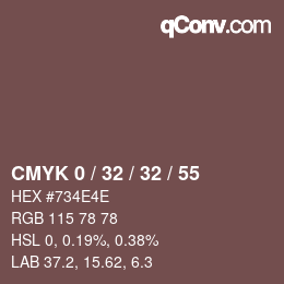 Color code: CMYK 0 / 32 / 32 / 55 | qconv.com