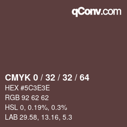 Color code: CMYK 0 / 32 / 32 / 64 | qconv.com