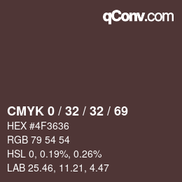 Color code: CMYK 0 / 32 / 32 / 69 | qconv.com