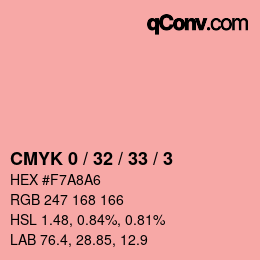 Color code: CMYK 0 / 32 / 33 / 3 | qconv.com